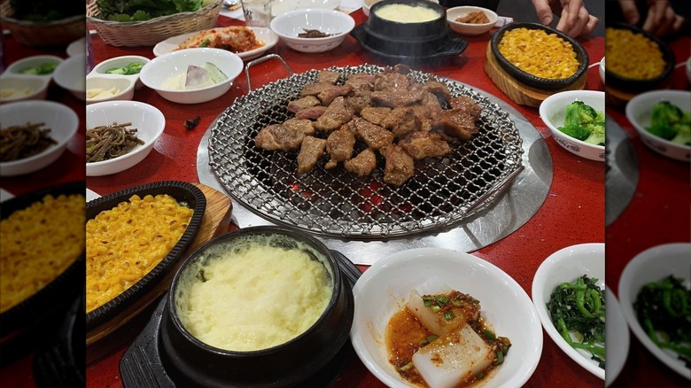 a Korean BBQ feast at Mapo BBQ