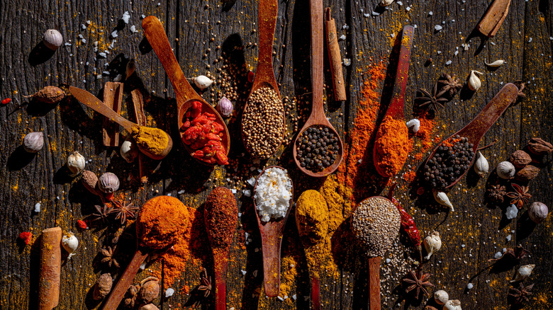 spoons full of seasonings