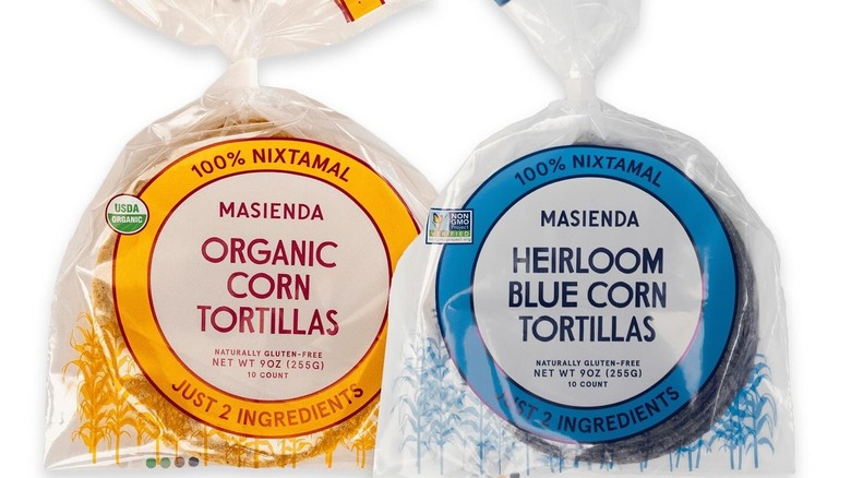 two packages of Masienda tortillas side by side