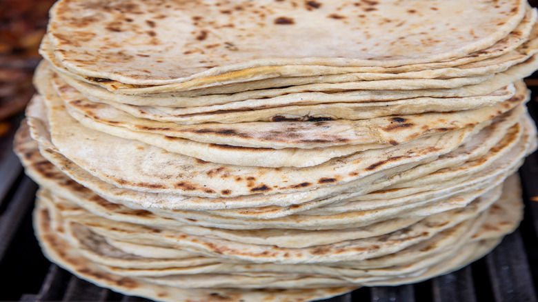 heap of tortilla wraps