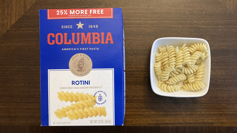 Columbia rotini from Dollar Tree