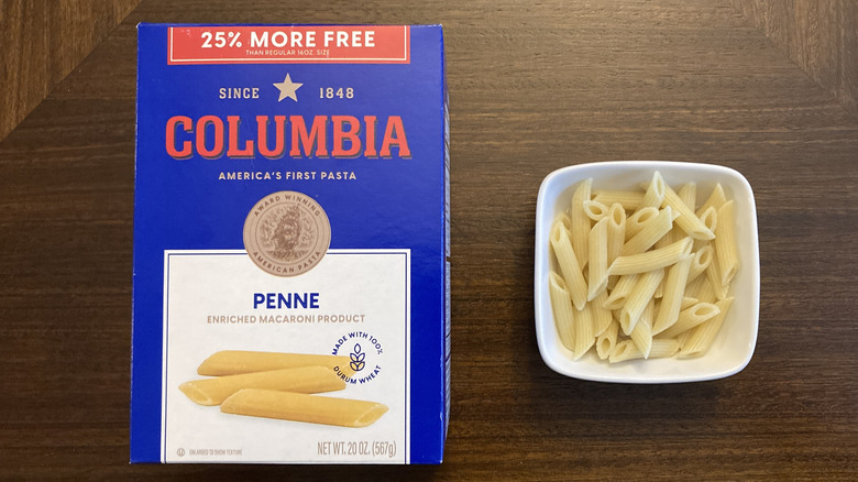 Columbia penne from Dollar Tree