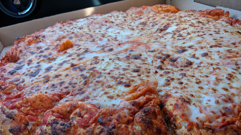 whole Costco cheese pizza