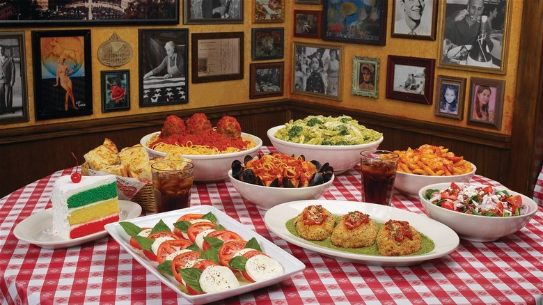 Italian food on table