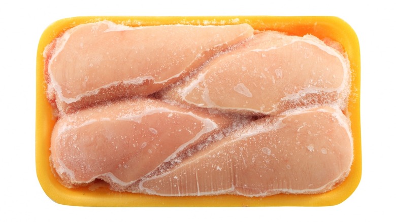 Frozen chicken breasts