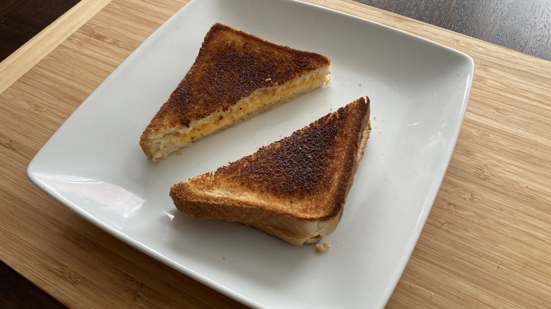 grilled cheese made on nonstick griddle