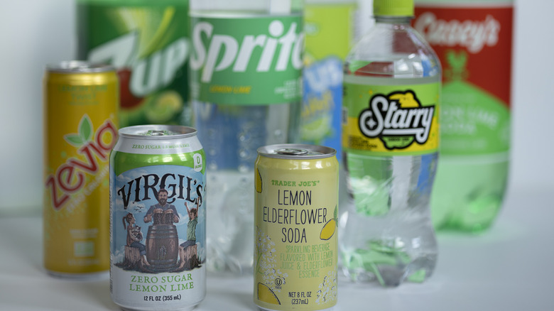 Multiple lemon lime sodas