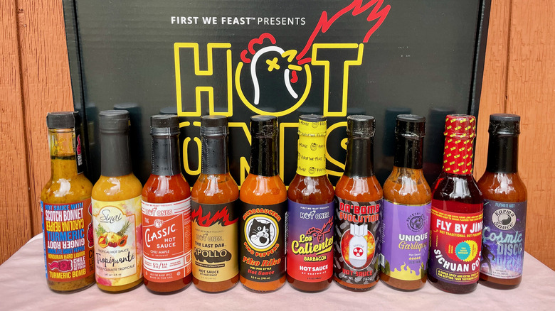 10 different Hot Ones sauces