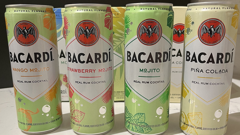 Bacardi's rum flavored cocktail cans