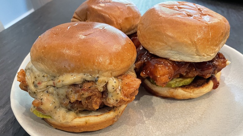 new Saucy Chicken Sandwiches from BW3