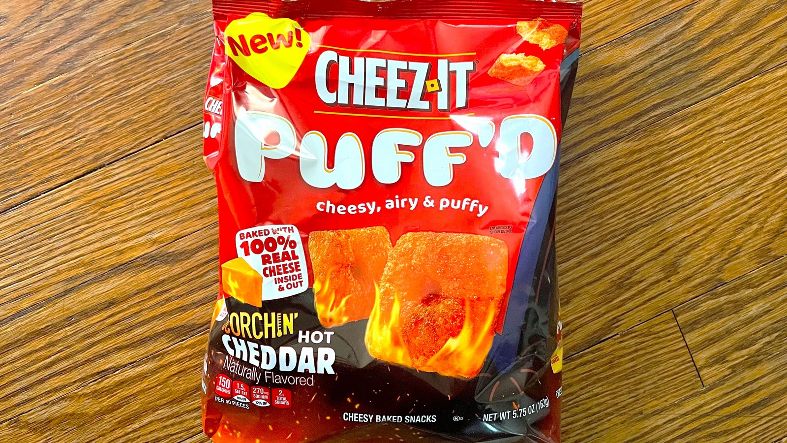 We Tried CheezIt's New Puff'd Scorchin' Hot Cheddar. Here's How It Went