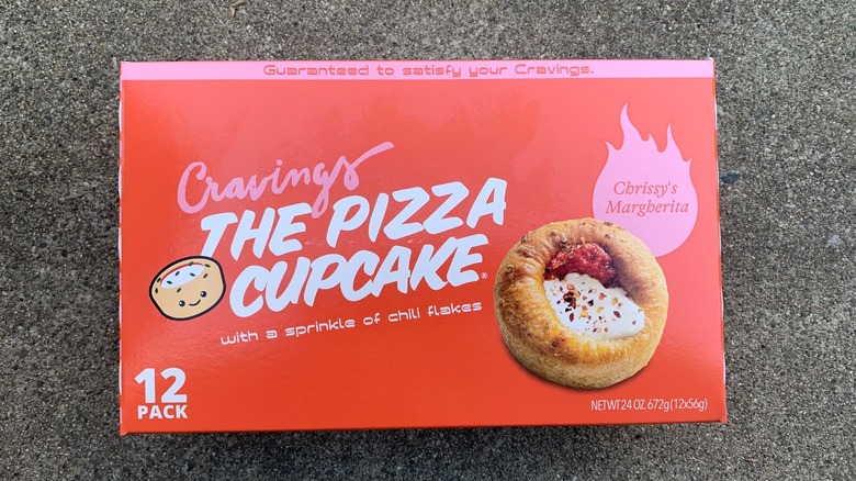A box of Cravings Pizza Cupcakes