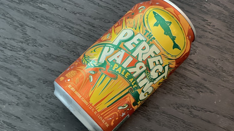 A can of perfect pairing ale from Dogfish Head Craft Brewing