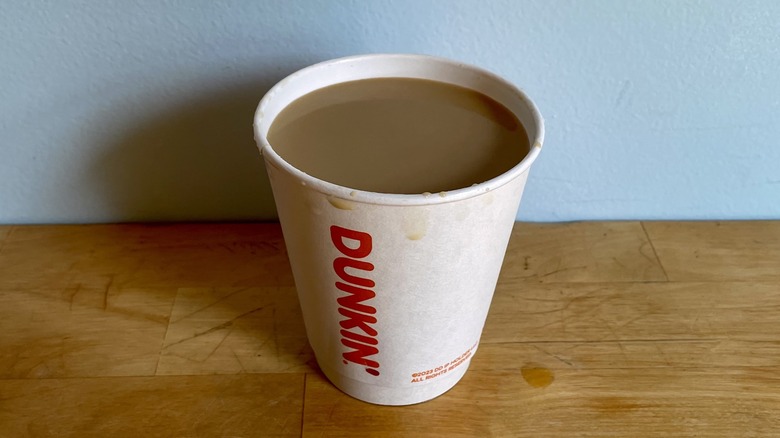 cup of milky coffee