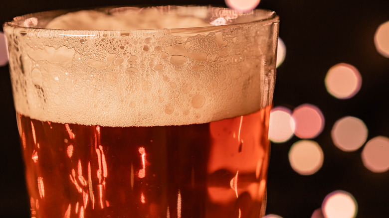 Close up of Elysian Bifrost Winter Ale