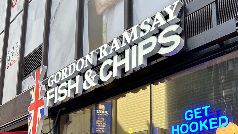 Gordon Ramsay fish and chips storefront