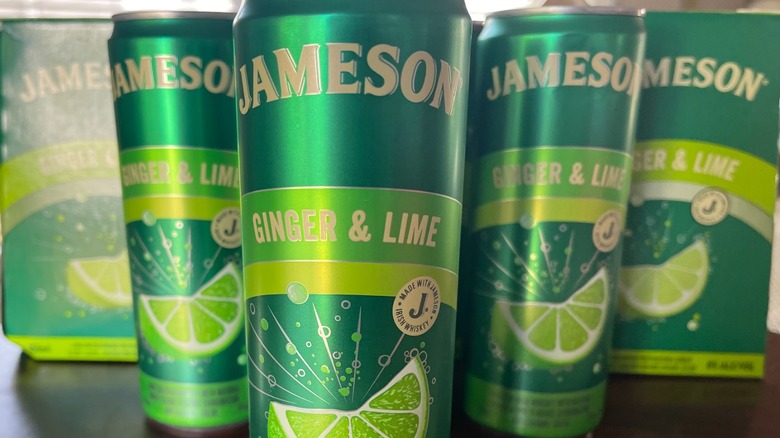 Jameson Ginger and lime cans