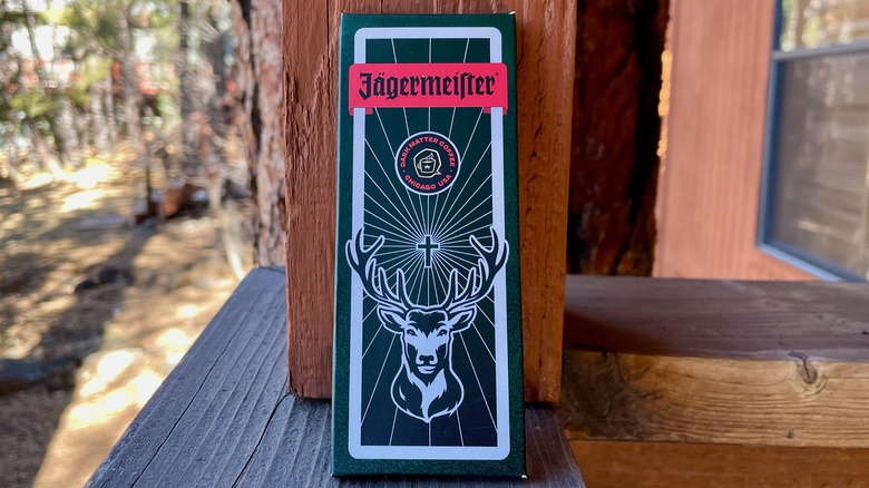 jagermeister chocolate bar in wrapper
