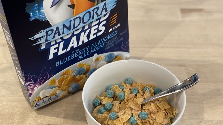 bowl and box of Pandora Flakes