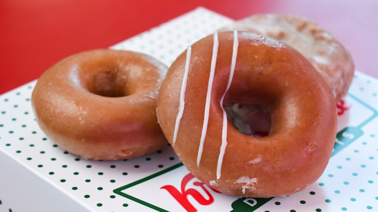 The new Pumpkin Spice doughnuts at Krispy Kreme