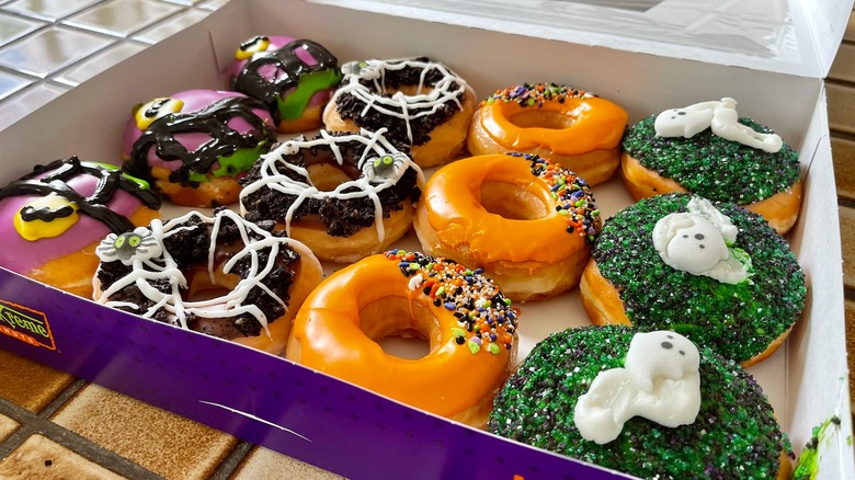 box of Krispy Kreme Haunted House collection