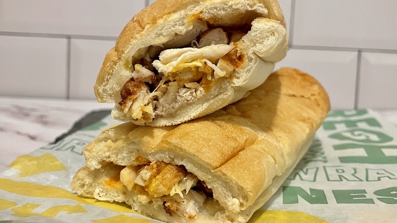 The No-Look Chicken sandwich from Subway