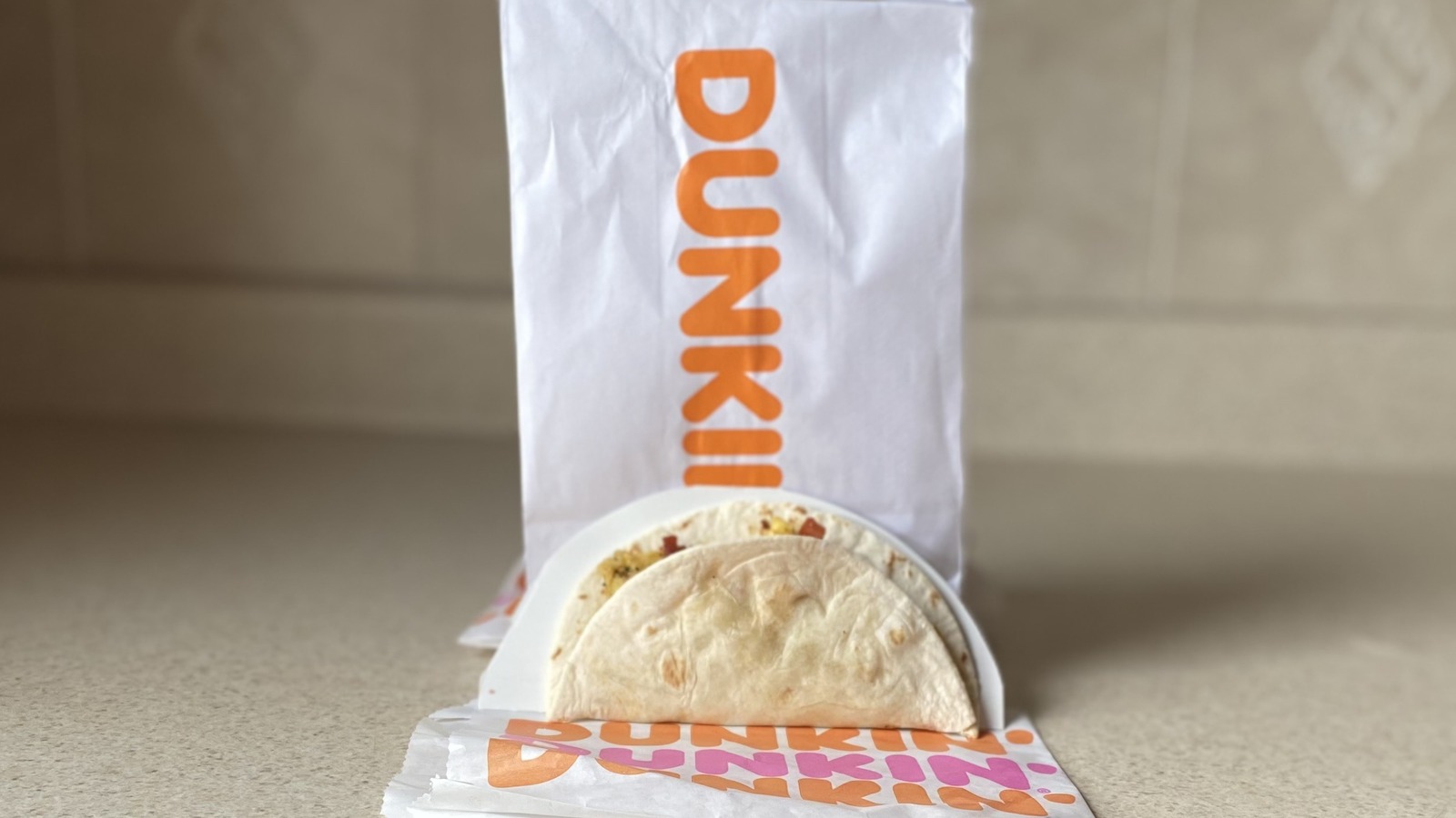 We Tried The Dunkin' Breakfast Tacos But Didn't Discover A New