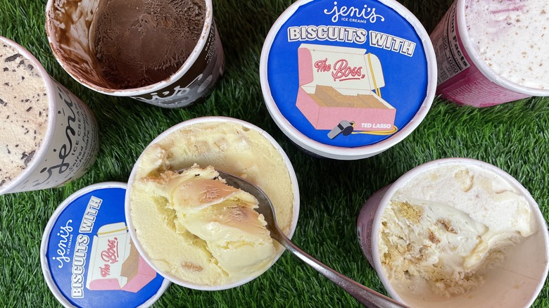 Pints of Jeni's ice cream