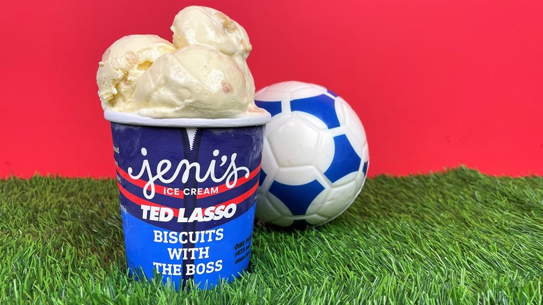 Jeni's Ice Cream and Ted Lasso Biscuits with the Boss Limited Edition pint