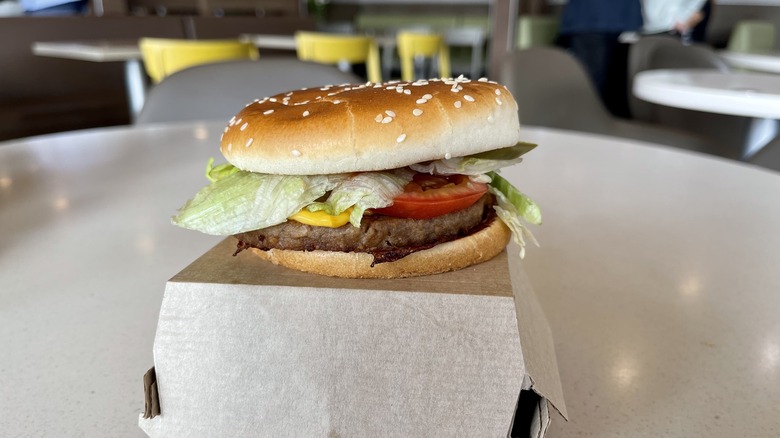 McDonalds Beyond Meat burger patty test