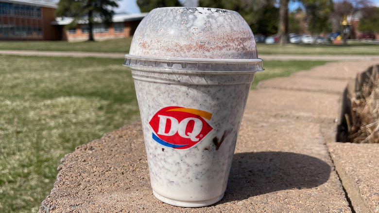 s'mores shake in plastic cup