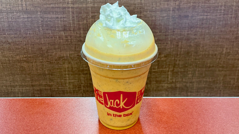 Orange Jack in the Box milkshake