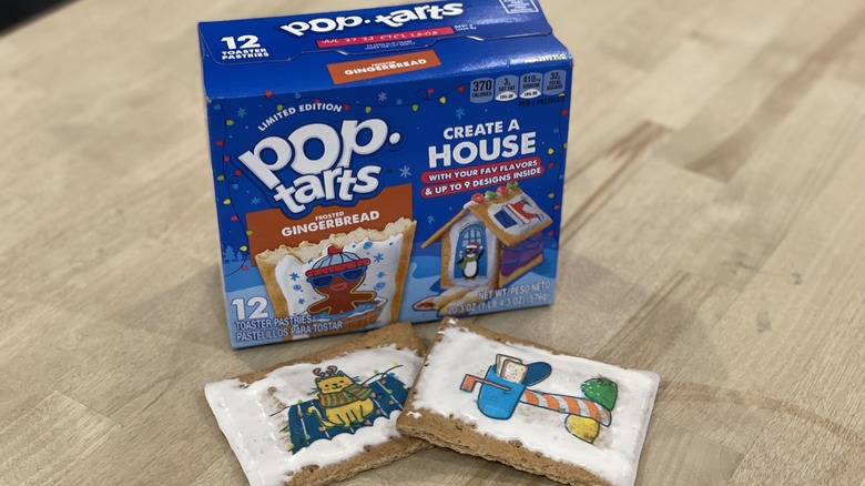 gouden salaris Aas We Tried The New Limited Edition Frosted Gingerbread Pop-Tarts. They're  Great For Gingerbread House Construction.