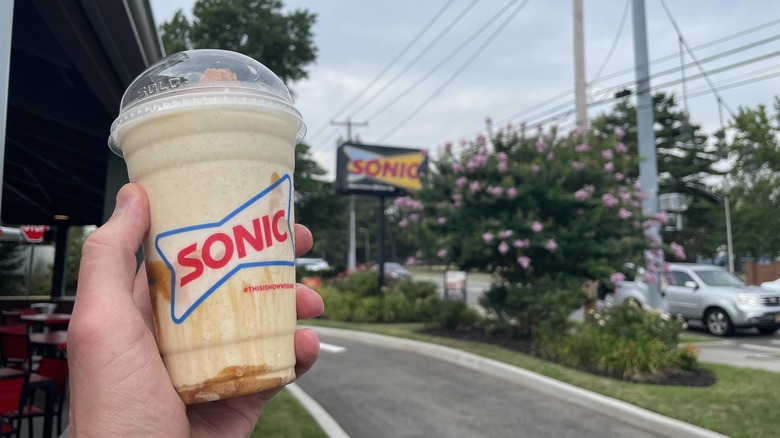 the new churro shake at a Sonic