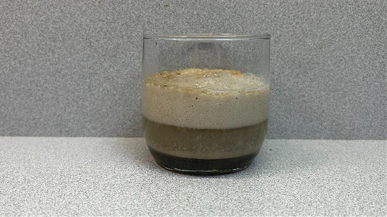 cup of Pepsi and milk 