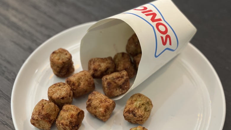 Sonic tots on a plate
