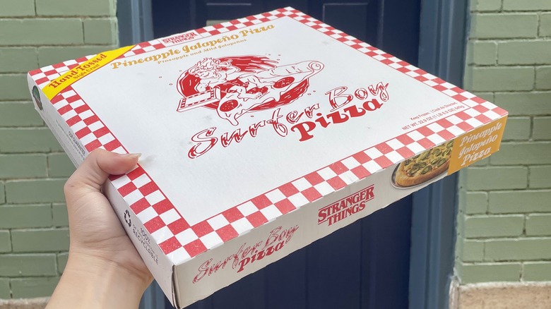 Netflix Stranger Things Surfer Boy Pineapple Jalapeno Frozen Pizza