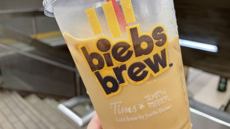 Closeup of Biebs Brew cold brew 