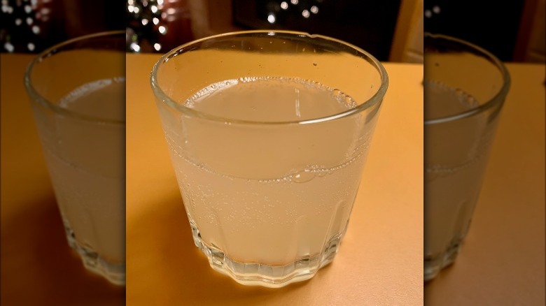 glass of volley seltzer