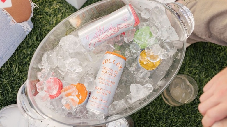 bucket of Volley seltzer