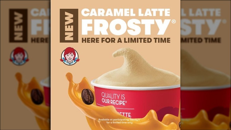 Ad for Caramel Latte Frosty