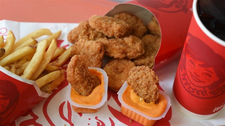 Chicken nuggets and fries from Wendy's
