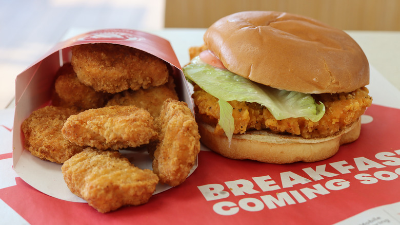 Wendy's Chicken Nuggets and Chicken Sandwich