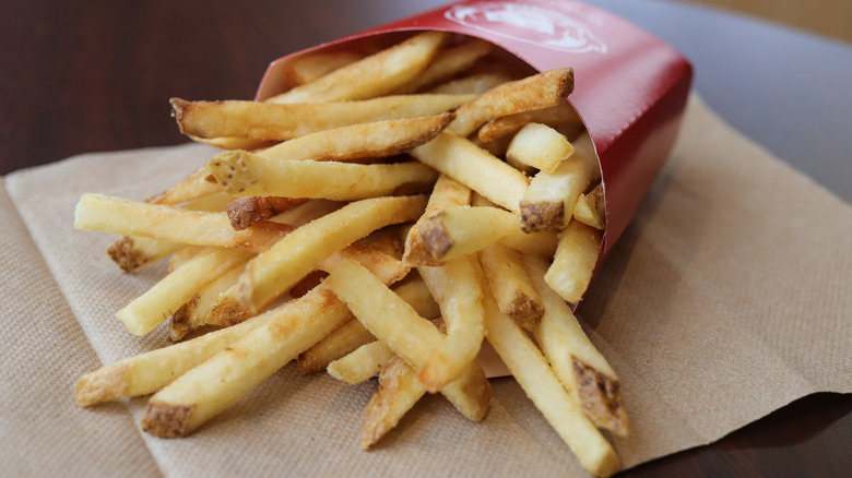 A red box of Wendy's fries