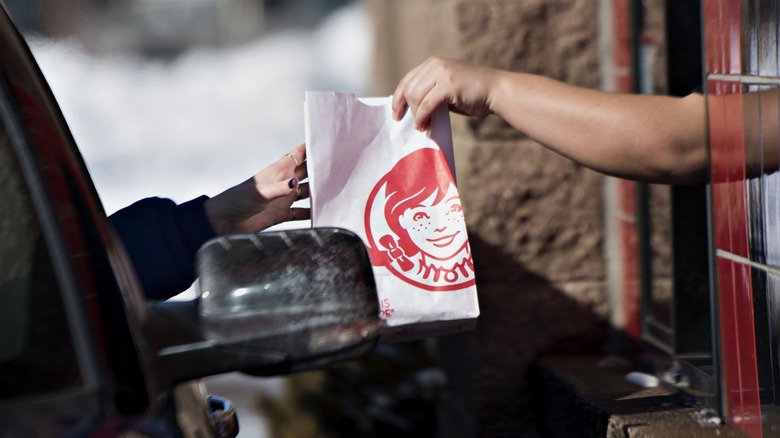 Human at Wendy's Drive Thru