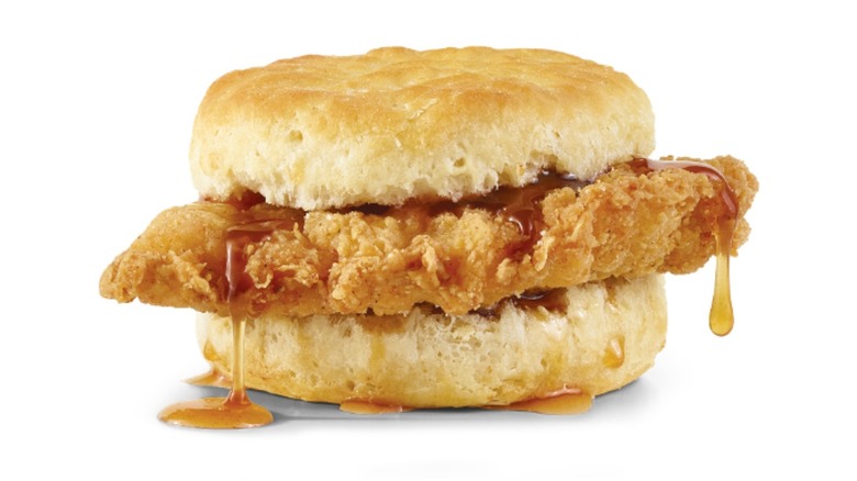 Wendy's Hot Honey Chicken Biscuit