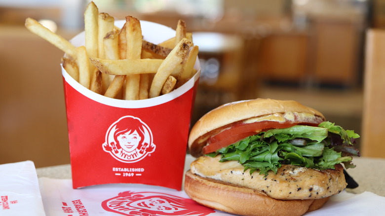 wendy's french fries and chicken sandwich