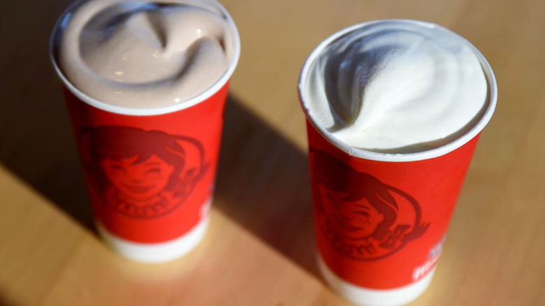 chocolate and vanilla Wendy's Frostys
