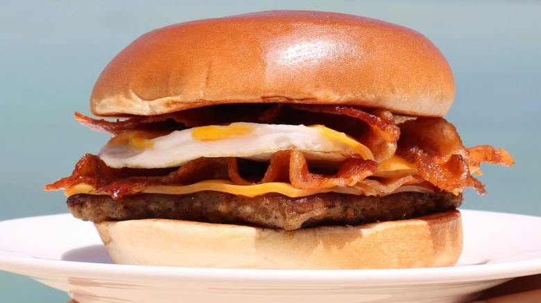 Wendy's baconator breakfast sandwich