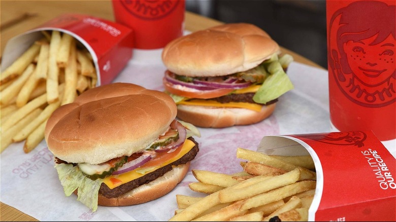 Wendy's burgers and fries